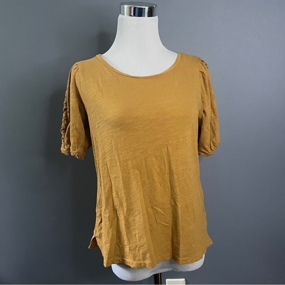 Maeve by Anthropologie mustard blouse size small - Picture 1 of 4